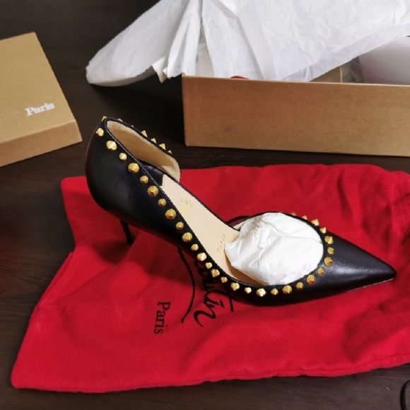 Christian Louboutin Shoes - Black leather Christian Louboutin Irishell 85